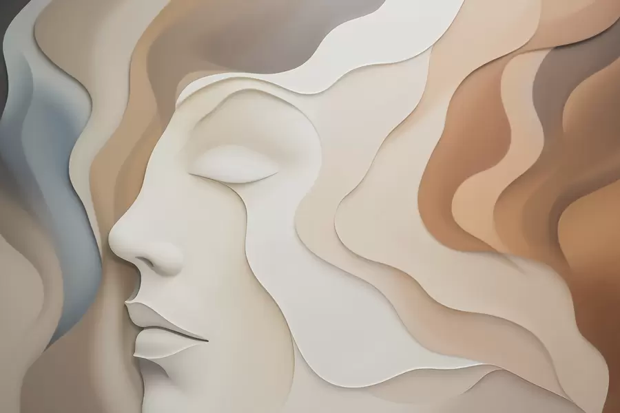 Fototapeedid Abstraktne nägu w04869