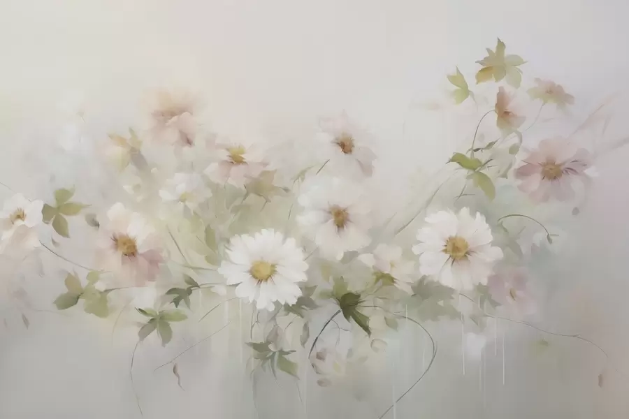 Fototapeedid Õrnad lilled maalimise imitatsioon w04906