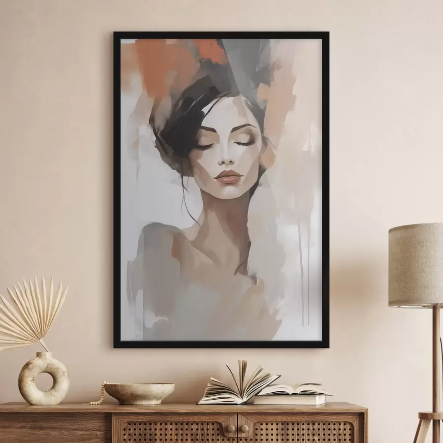 Fototapeedid Tüdruku abstraktne portree f47151