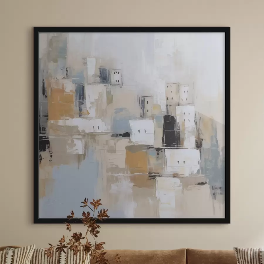 Fototapeedid Abstraktne linna imitatsioon maalist f47242