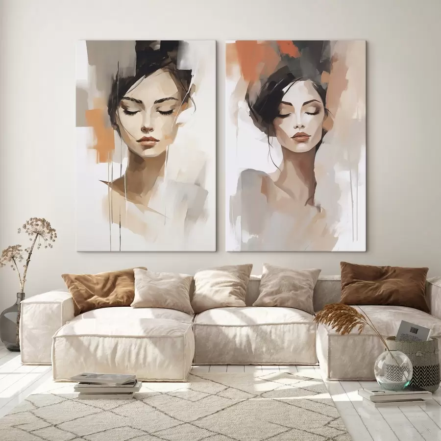 Pilt Tüdruku abstraktne portree m01159