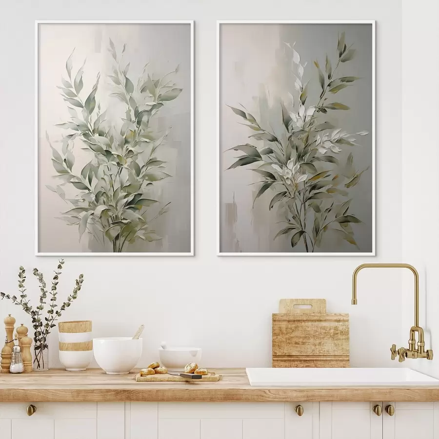 Fototapeedid Abstraktsed oksad koos lehtedega d00851