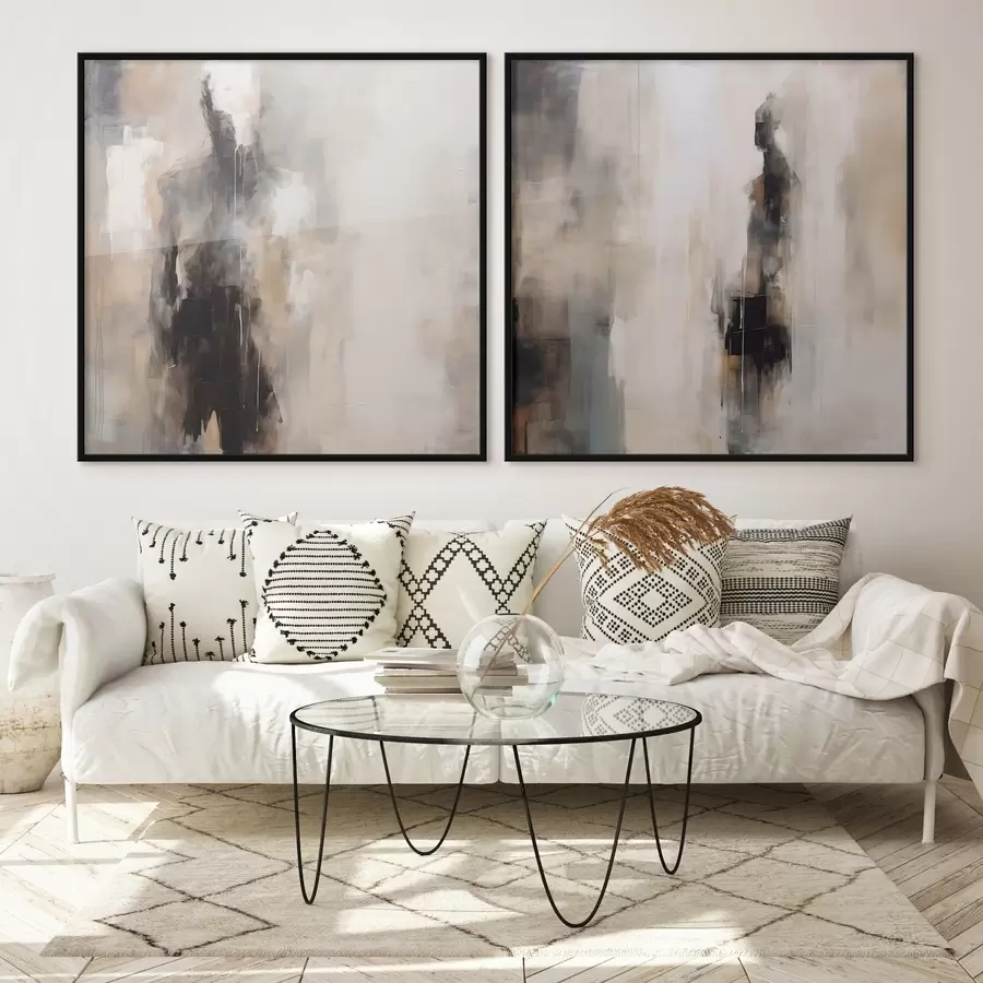 Fototapeedid Varjudes olevad abstraktsed inimkujud d00860