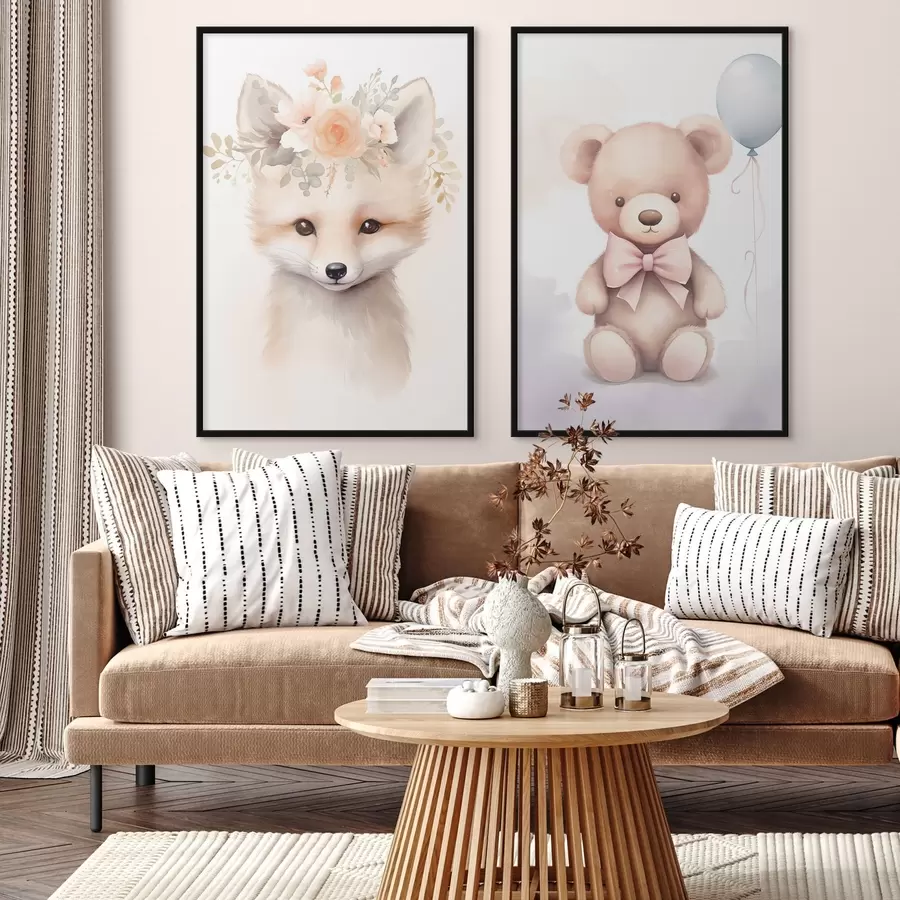 Fototapeedid Rebane ja karu d00921