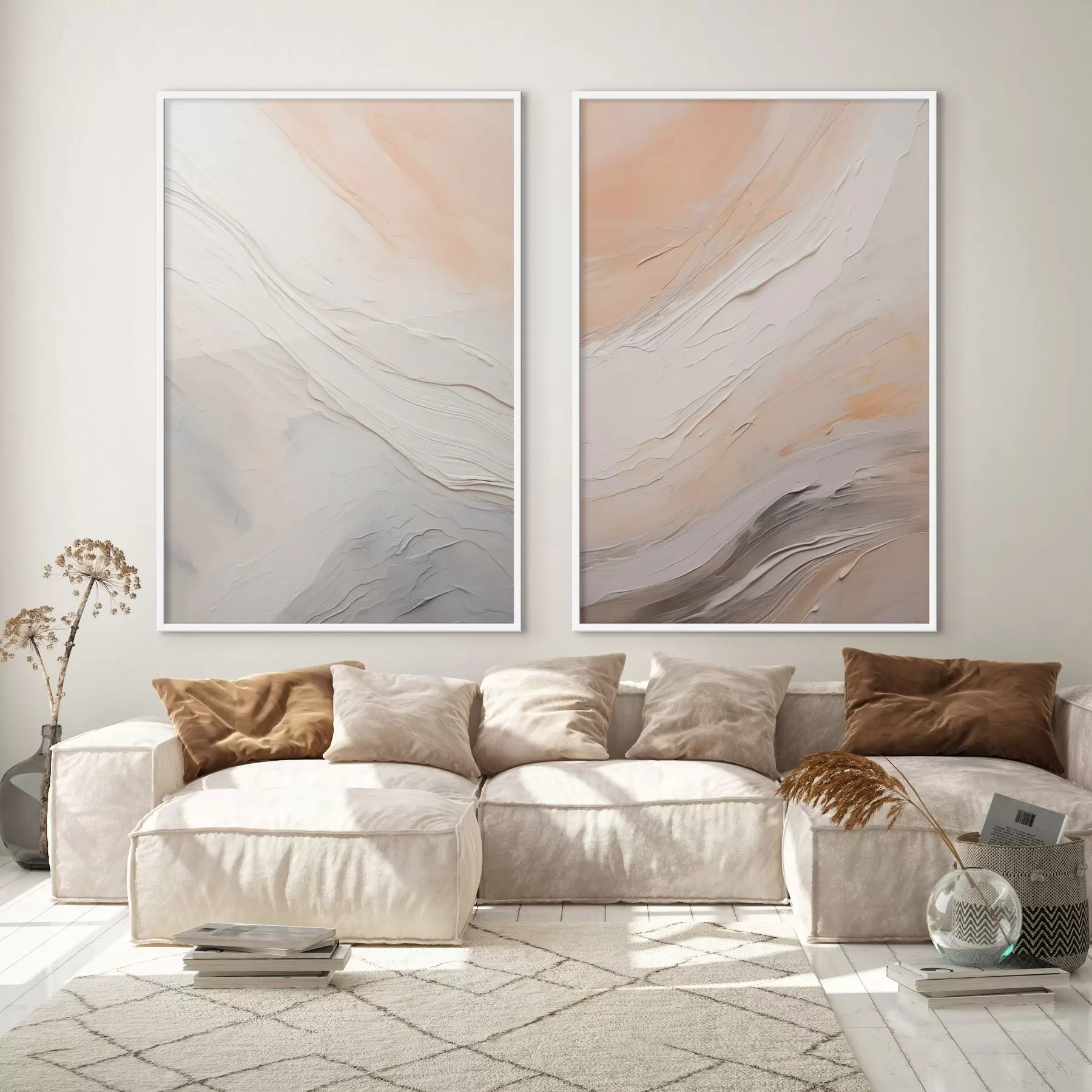 Fototapeedid Neutraalsed krohvitekstuurid voolava reljeefiga kihtidega d00971