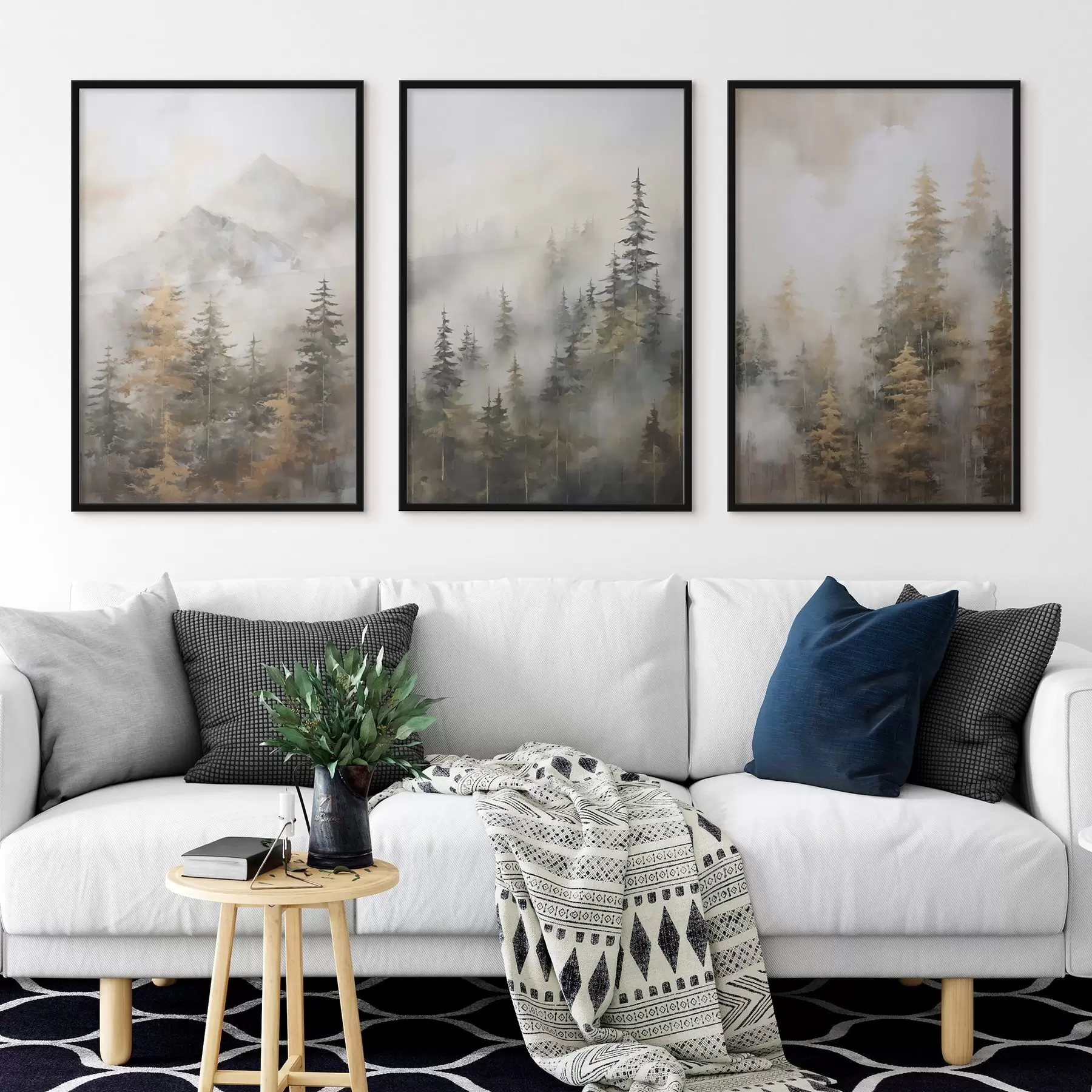 Fototapeedid Metsa imitatsioon maalil d00996