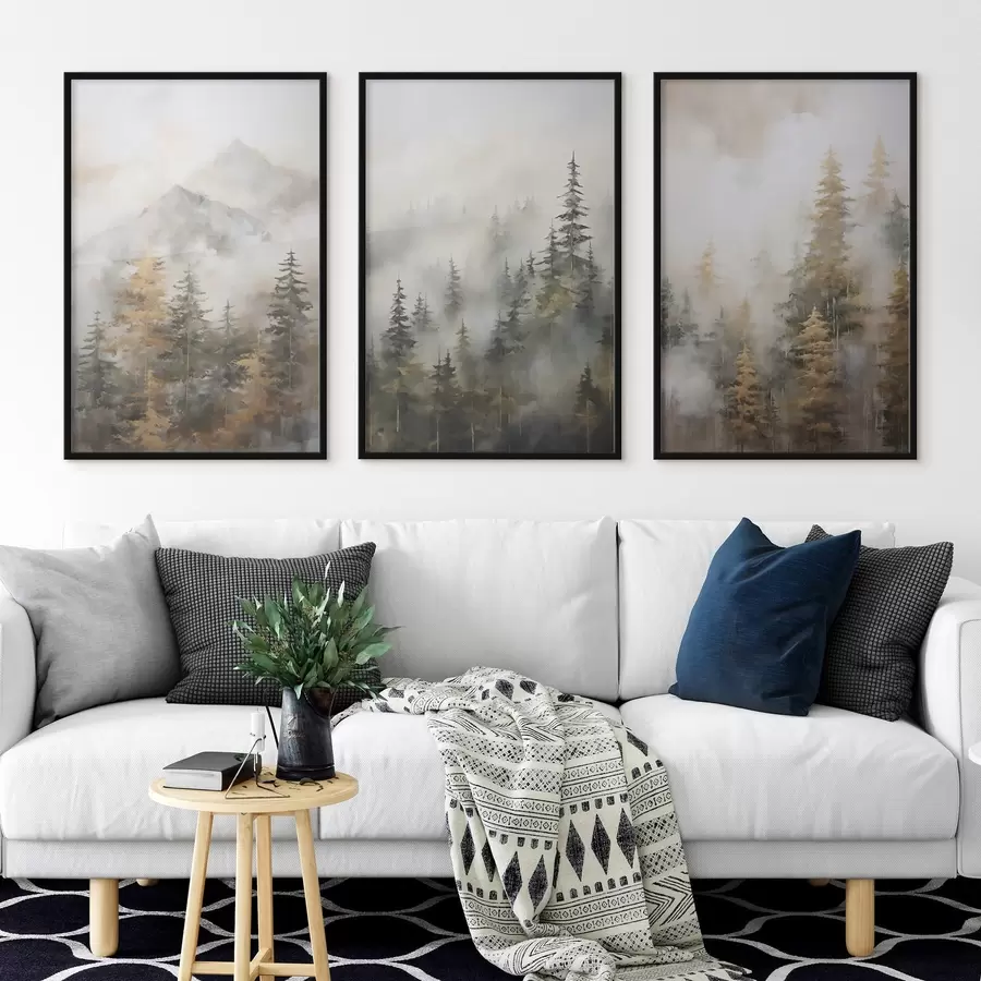 Fototapeedid Metsa imitatsioon maalil d00996