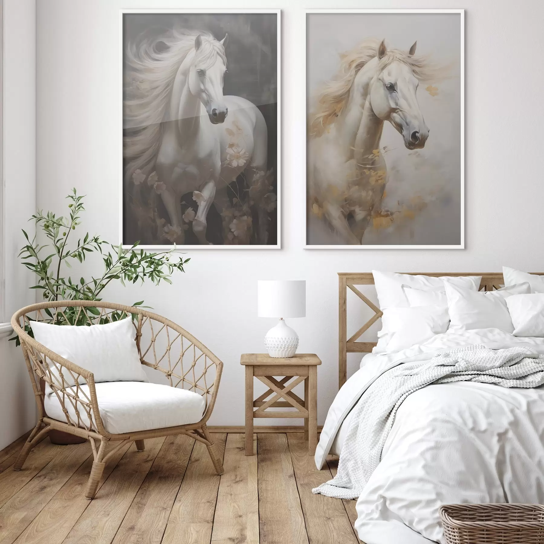 Fototapeedid Hobuse imitatsioon maalist d01000