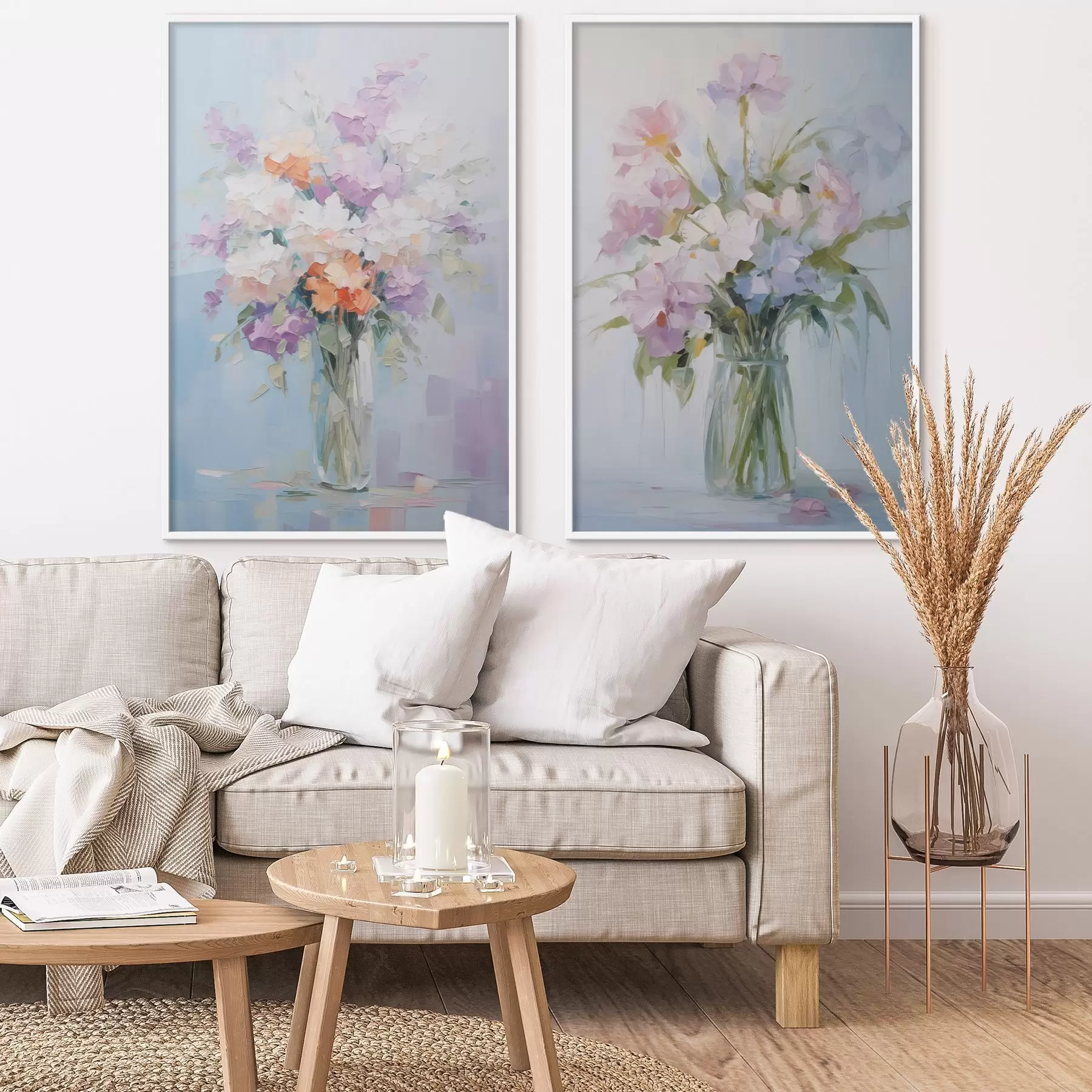 Fototapeedid Vaasil olev kimp, maalist inspireeritud d01031