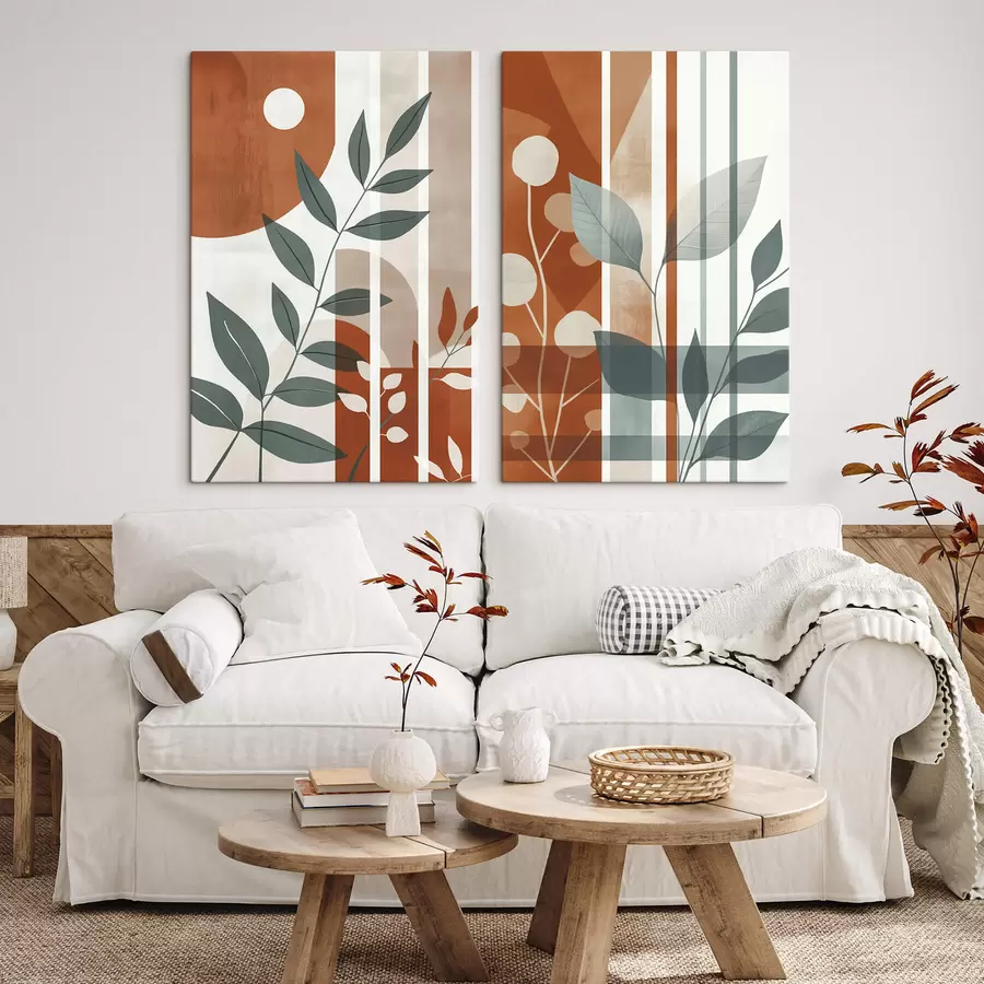 Pilt Abstraktsioon lehtede okstega m01074