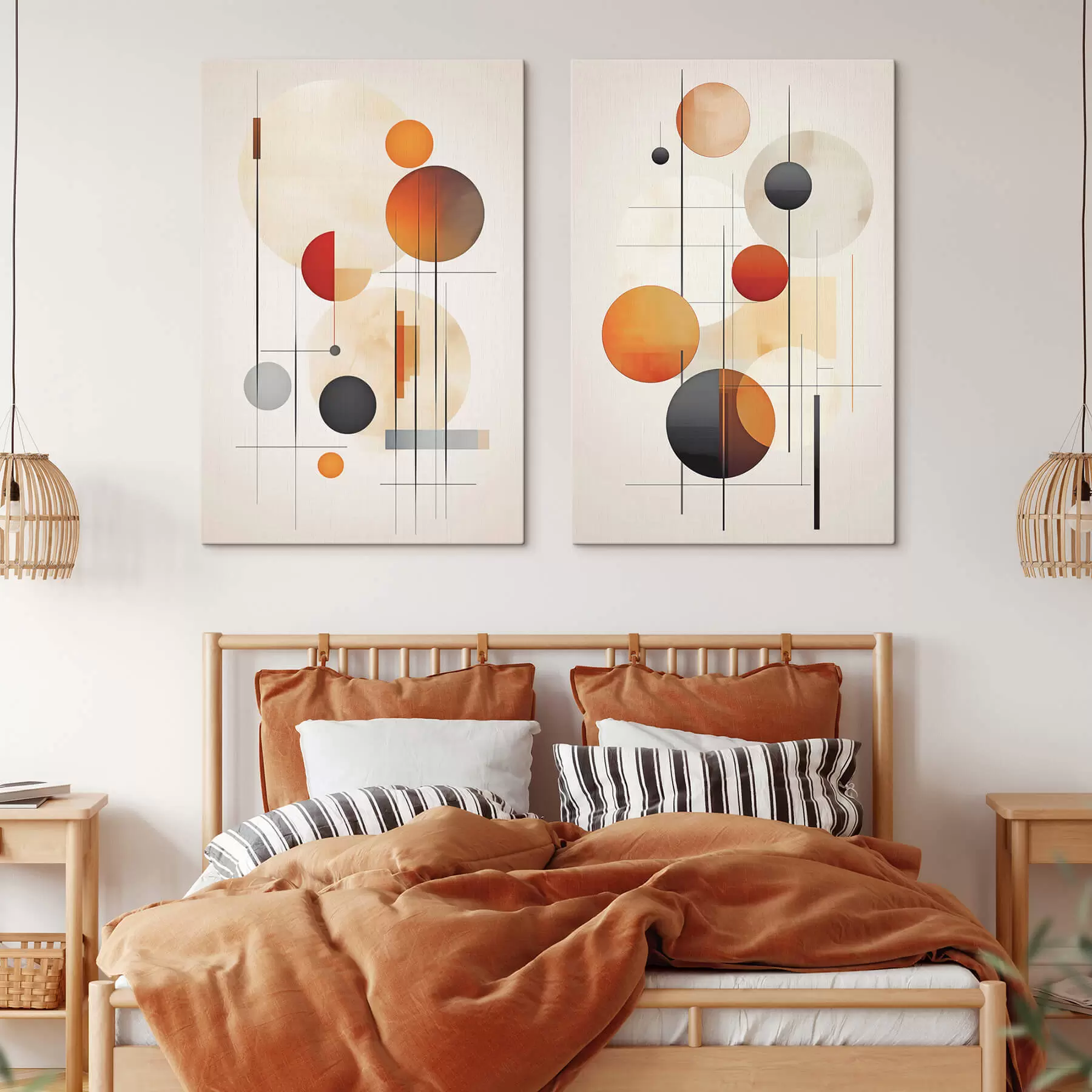 Pilt Geomeetriline abstraktsioon sfääridega m01103