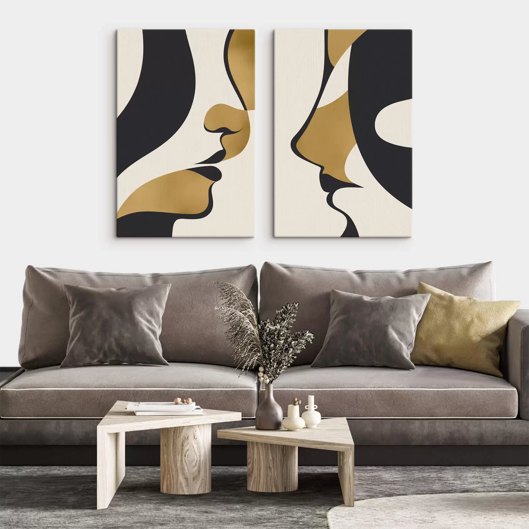 Pilt Näo abstraktsed siluetid m01166