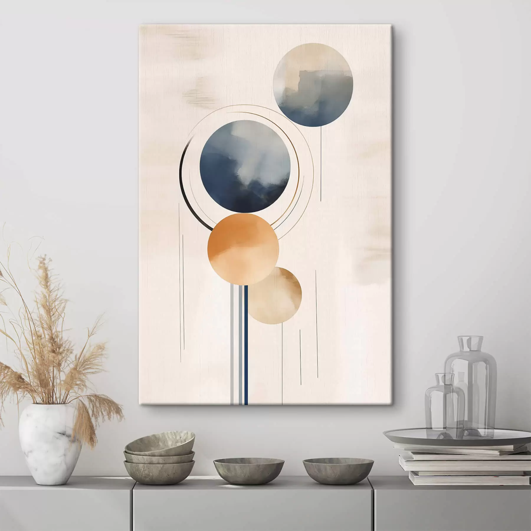 Pilt Abstraktsioon sfääridega s47100