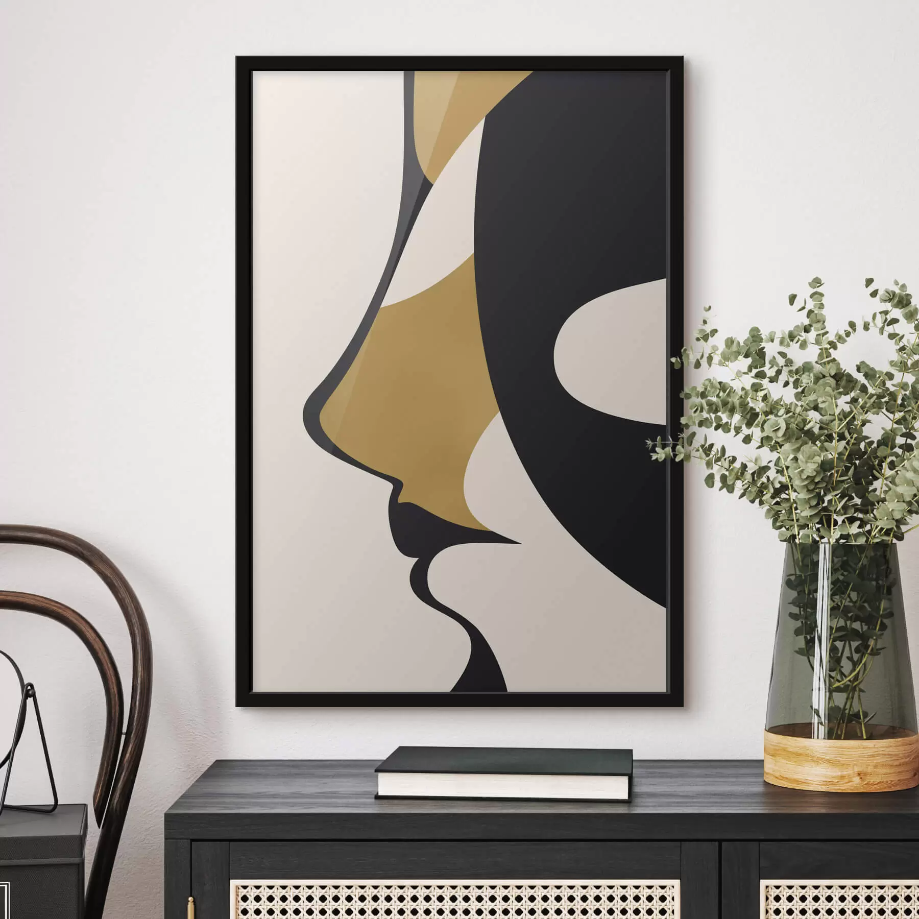 Fototapeedid Näo abstraktne siluett f47252