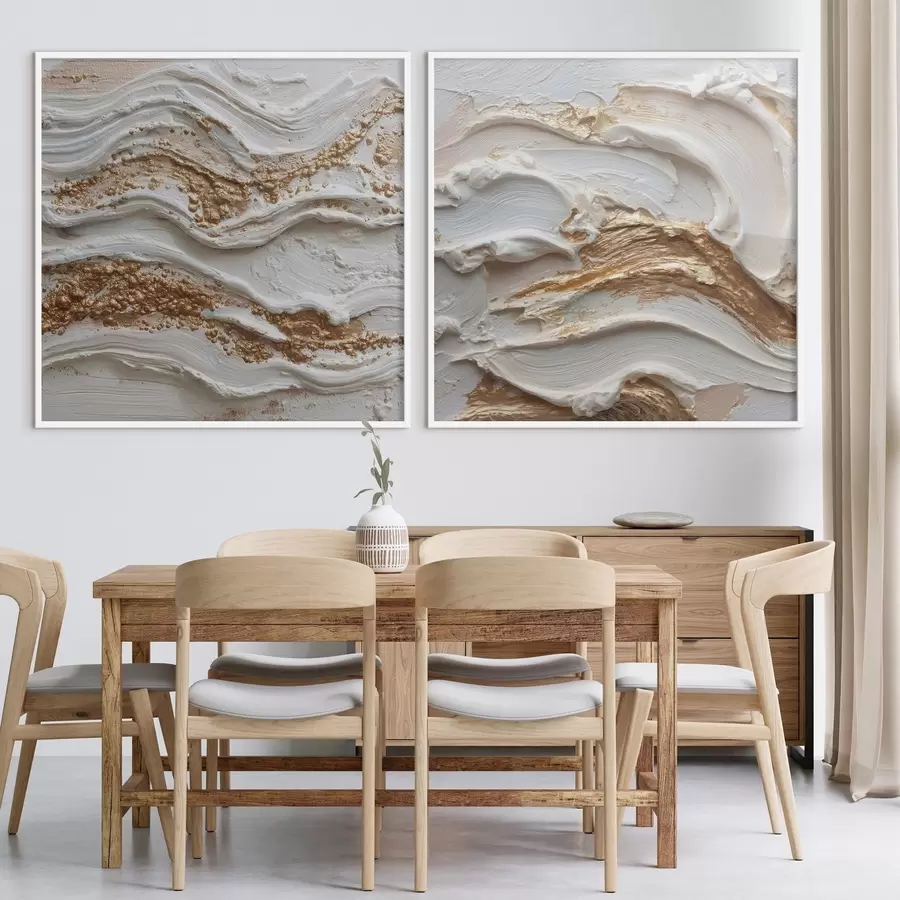 Fototapeedid Volumetriline abstraktsioon valge ja kollase joonega d00742