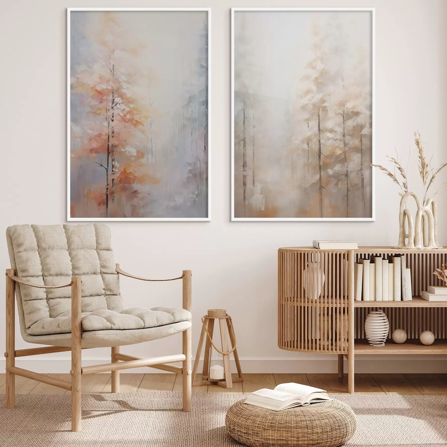 Fototapeedid Sügisene metsa imitatsioonimaal d00833