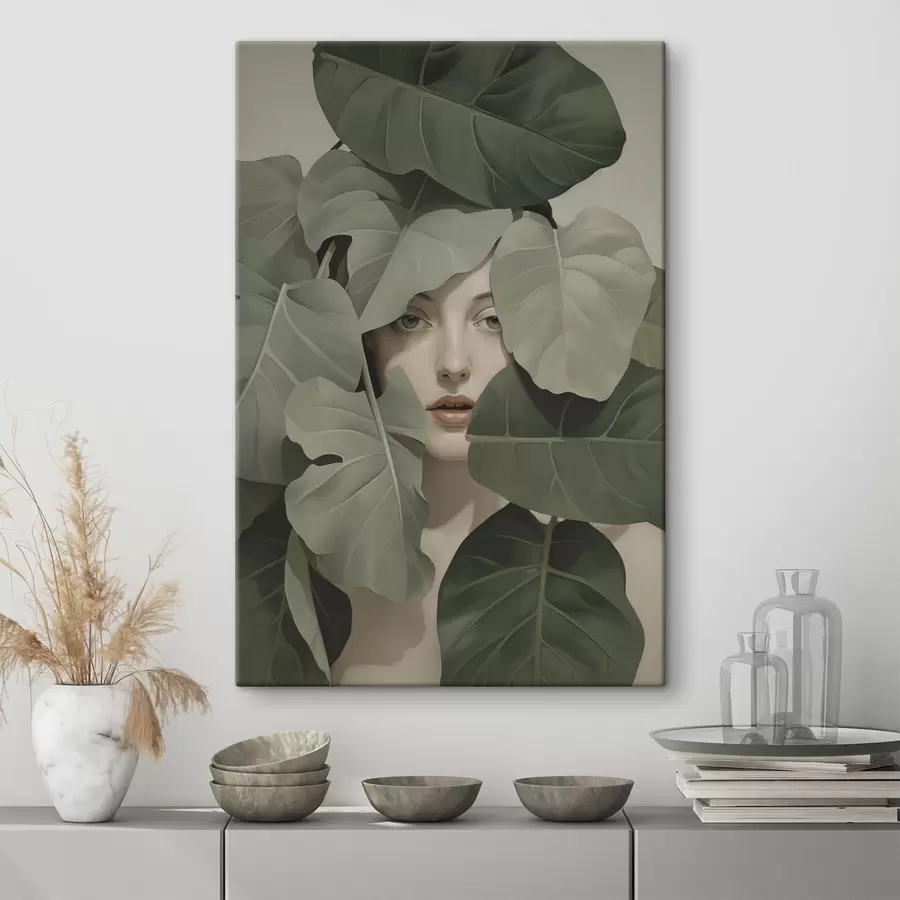 Pilt Lehtedes tüdruku portree s47331