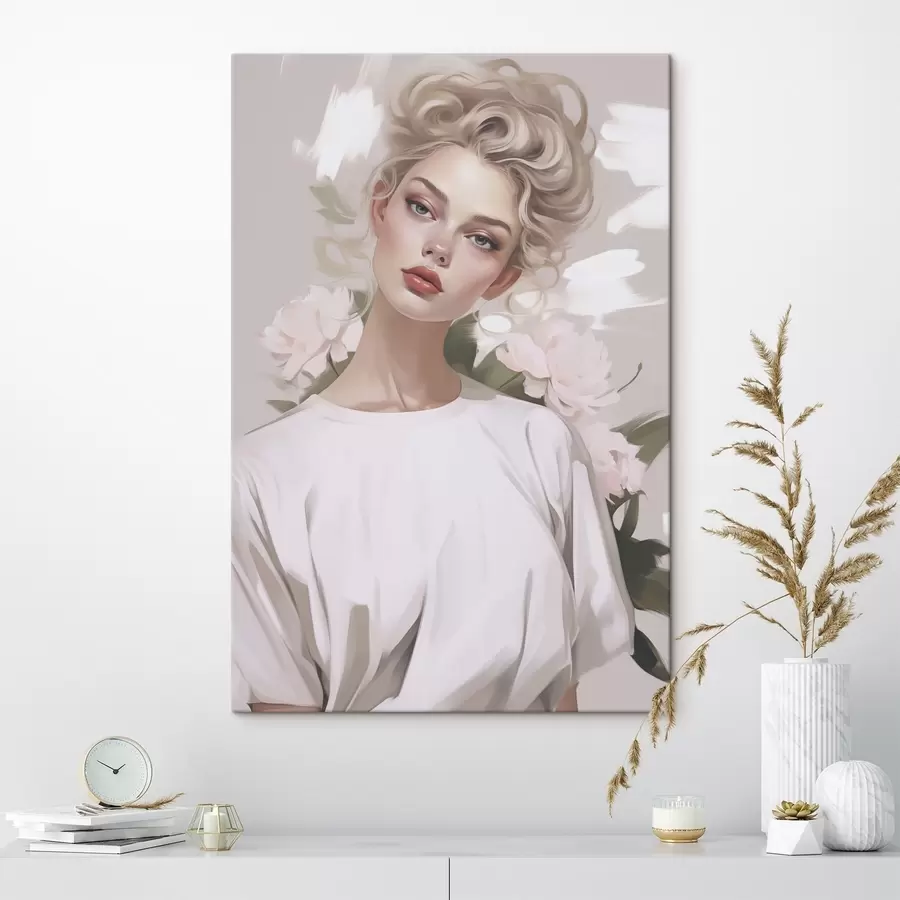 Pilt T-särgis tüdruku portree s47340