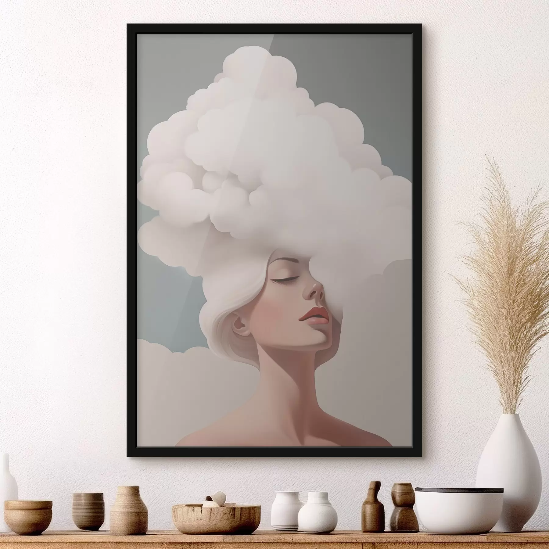 Fototapeedid Tüdruk ja pilv f47338