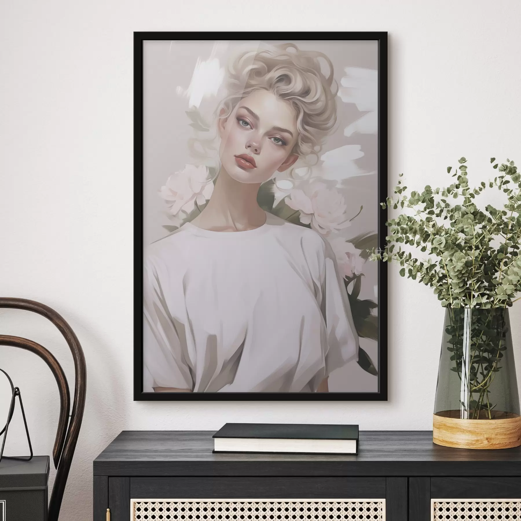 Fototapeedid T-särgis tüdruku portree f47340