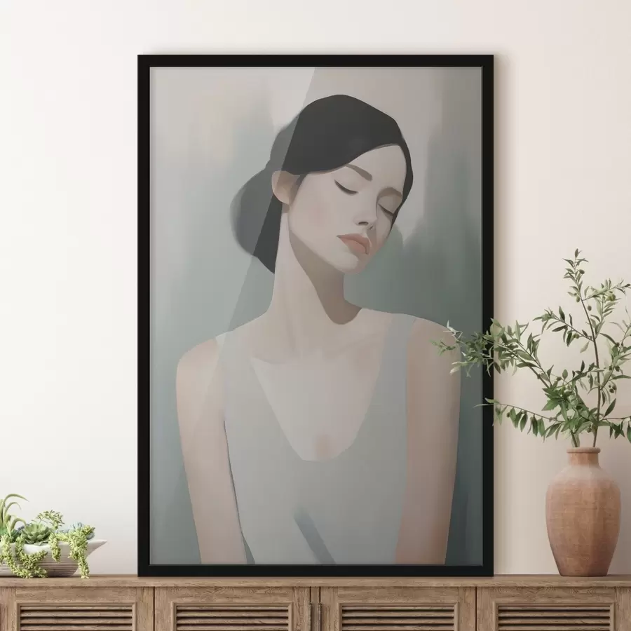 Fototapeedid Tüdruk suletud silmadega f47341