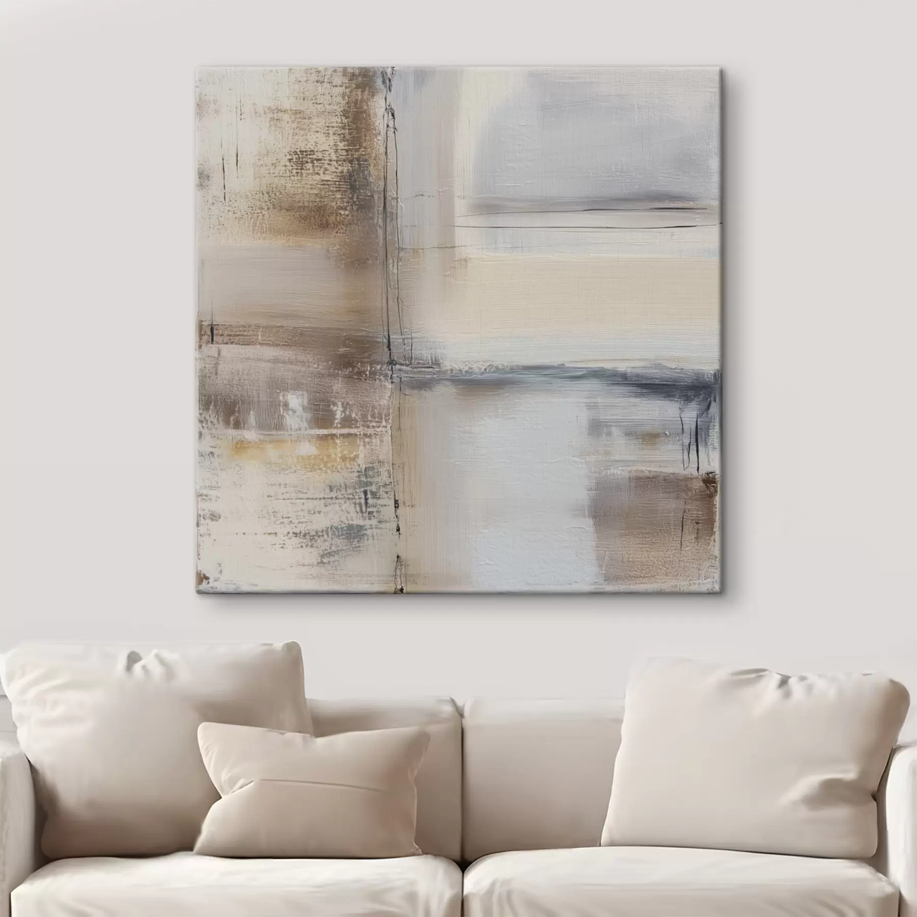 Pilt kaasaegne abstraktsioon vaoshoitud toonides s47122