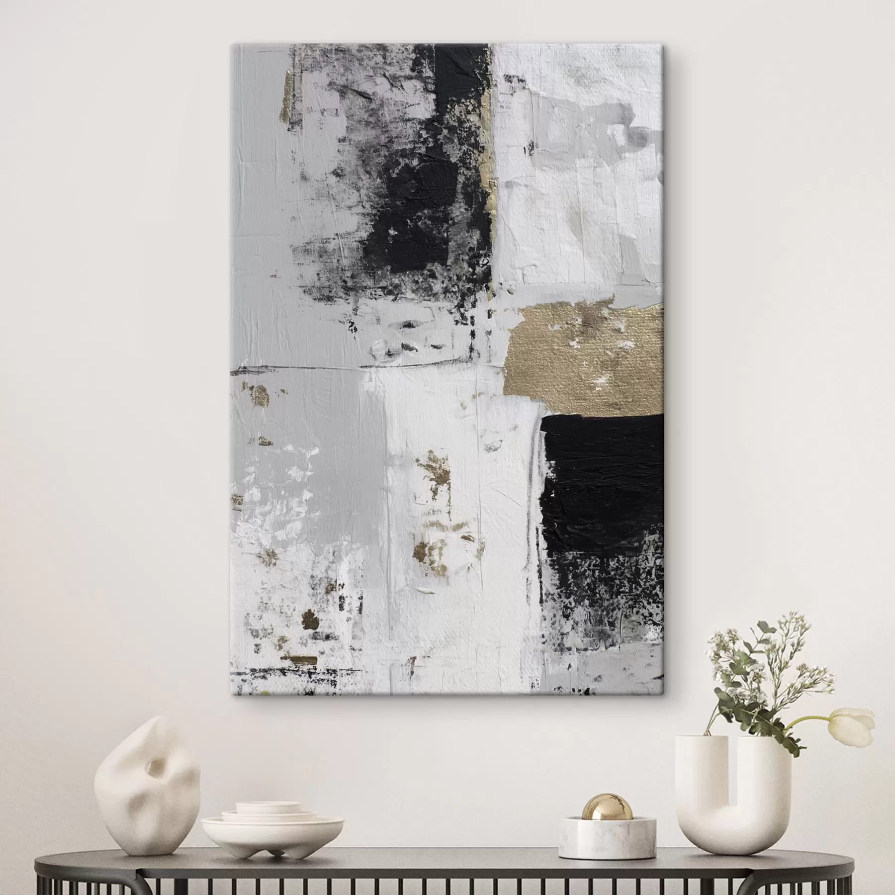 Pilt kaasaegne abstraktsioon kontrastsetes värvides s47134