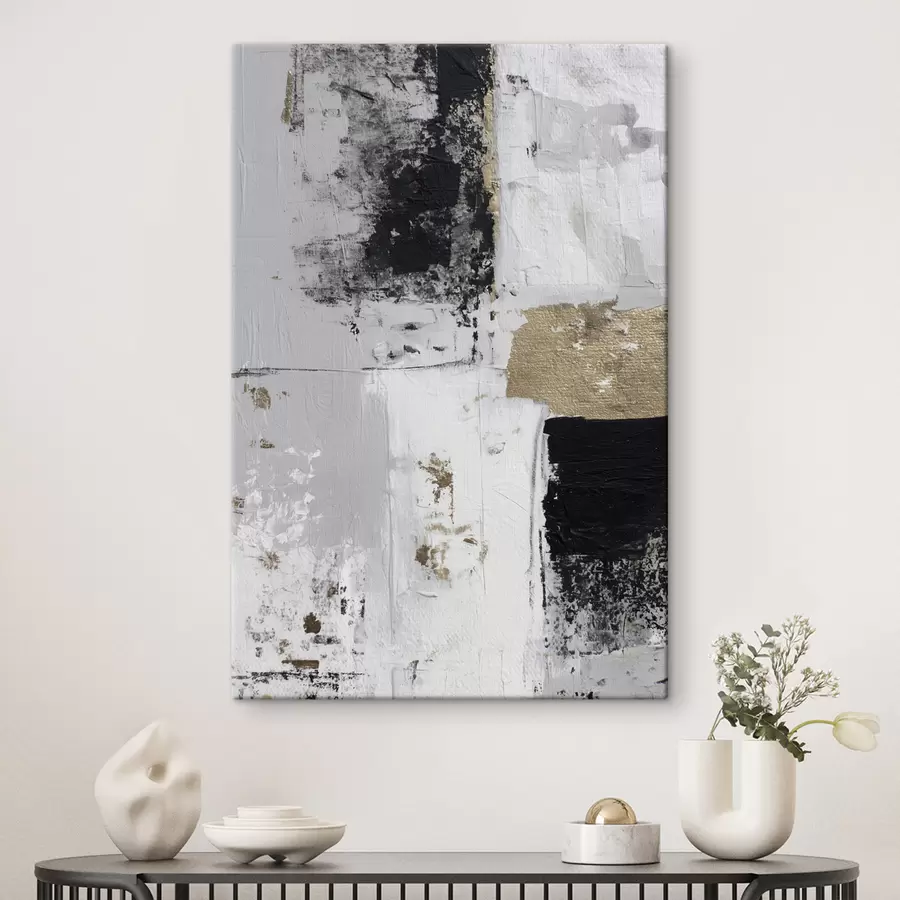 Pilt kaasaegne abstraktsioon kontrastsetes värvides s47134