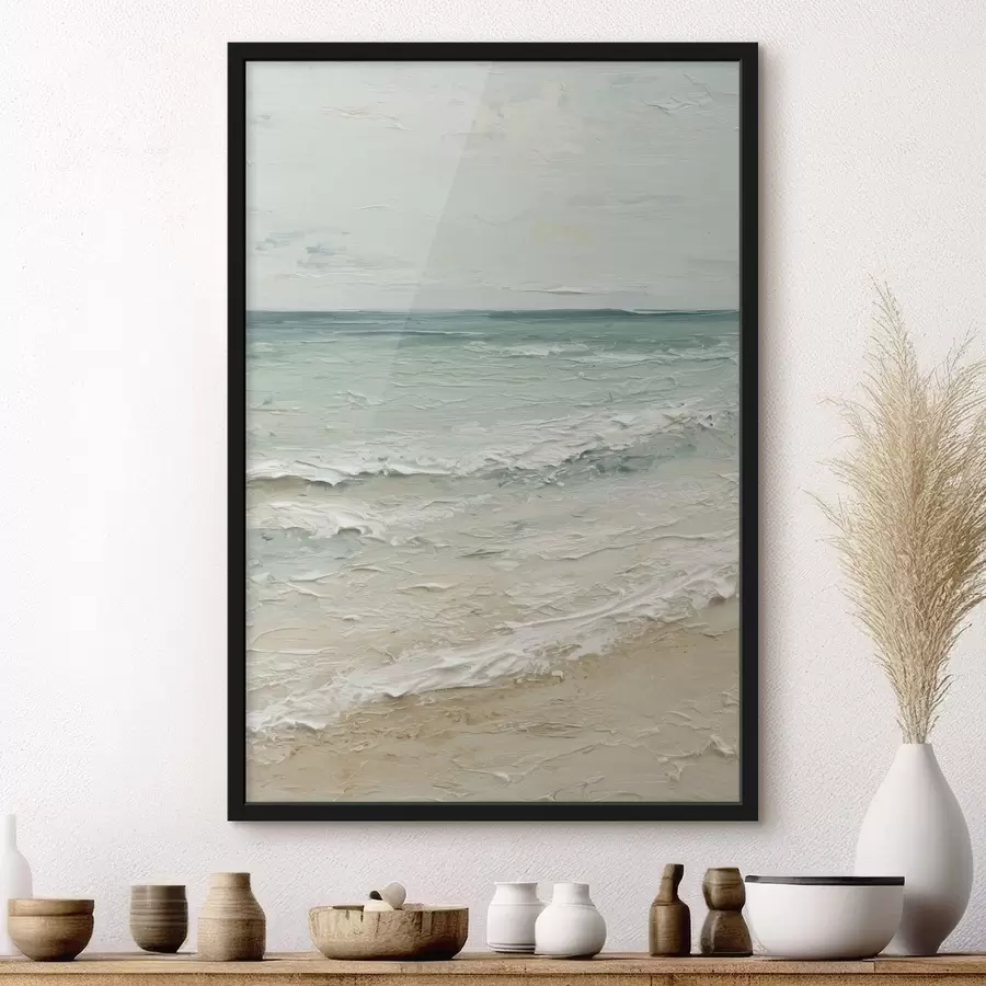 Fototapeedid mereäärne õlimaalistiilis f47120