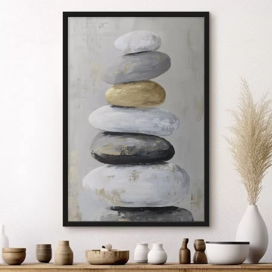 Fototapeedid suured kivid maalistiilis f47235