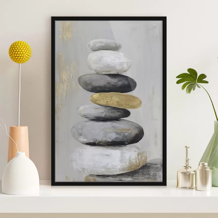 Fototapeedid suured kivid maalistiilis f47236