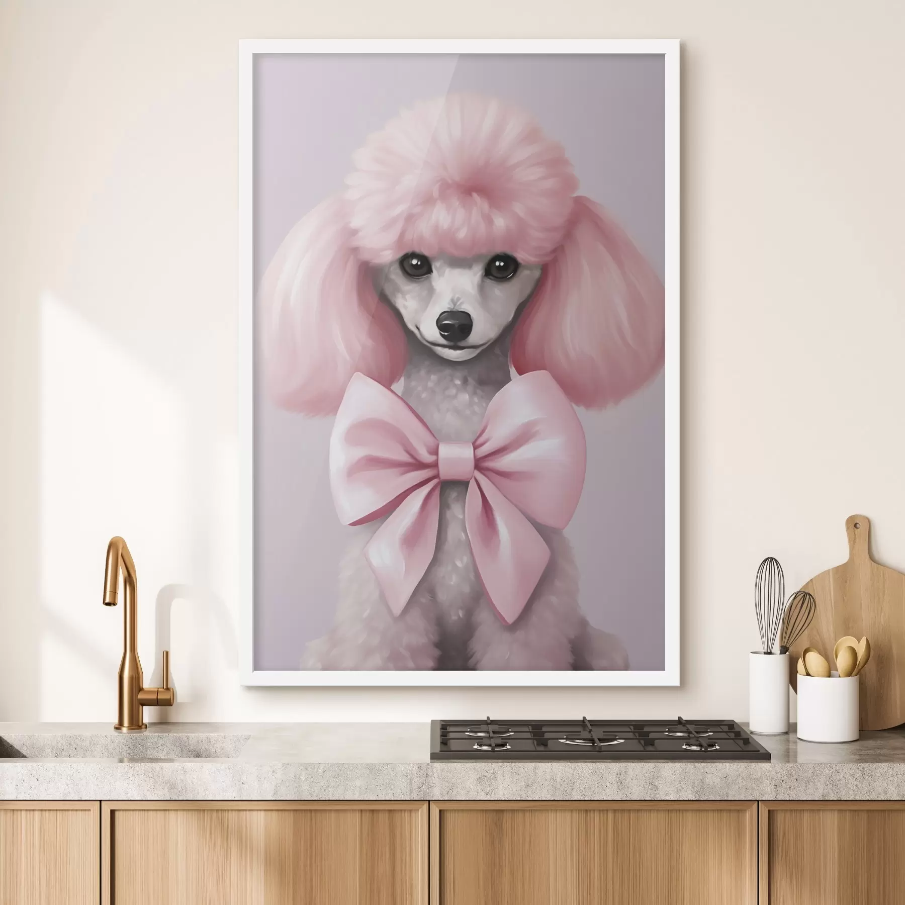 Fototapeedid Pudel koeraga f47412