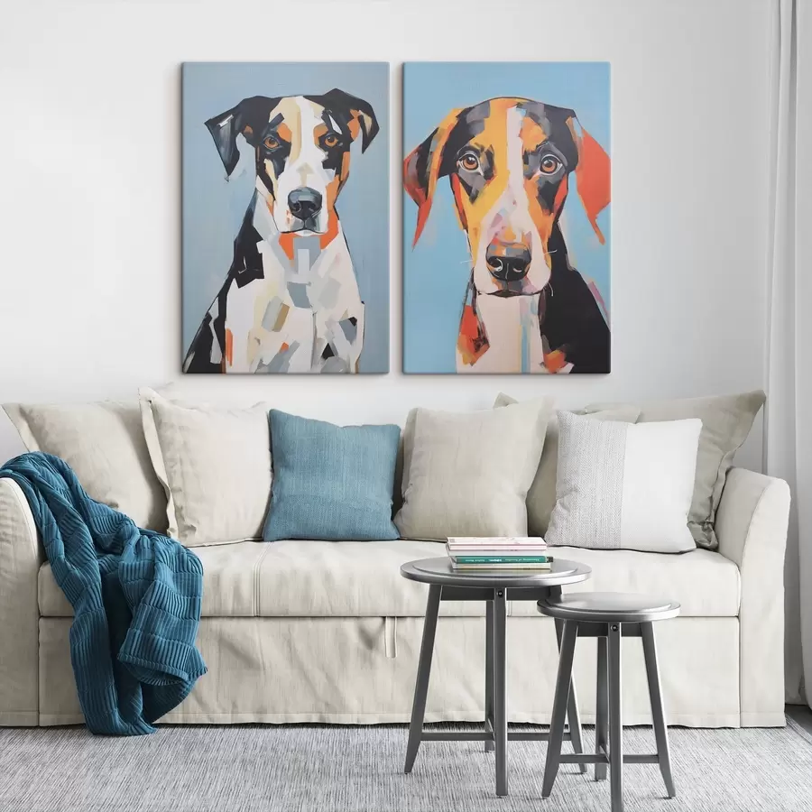 Pilt Koera abstraktne portree m01189