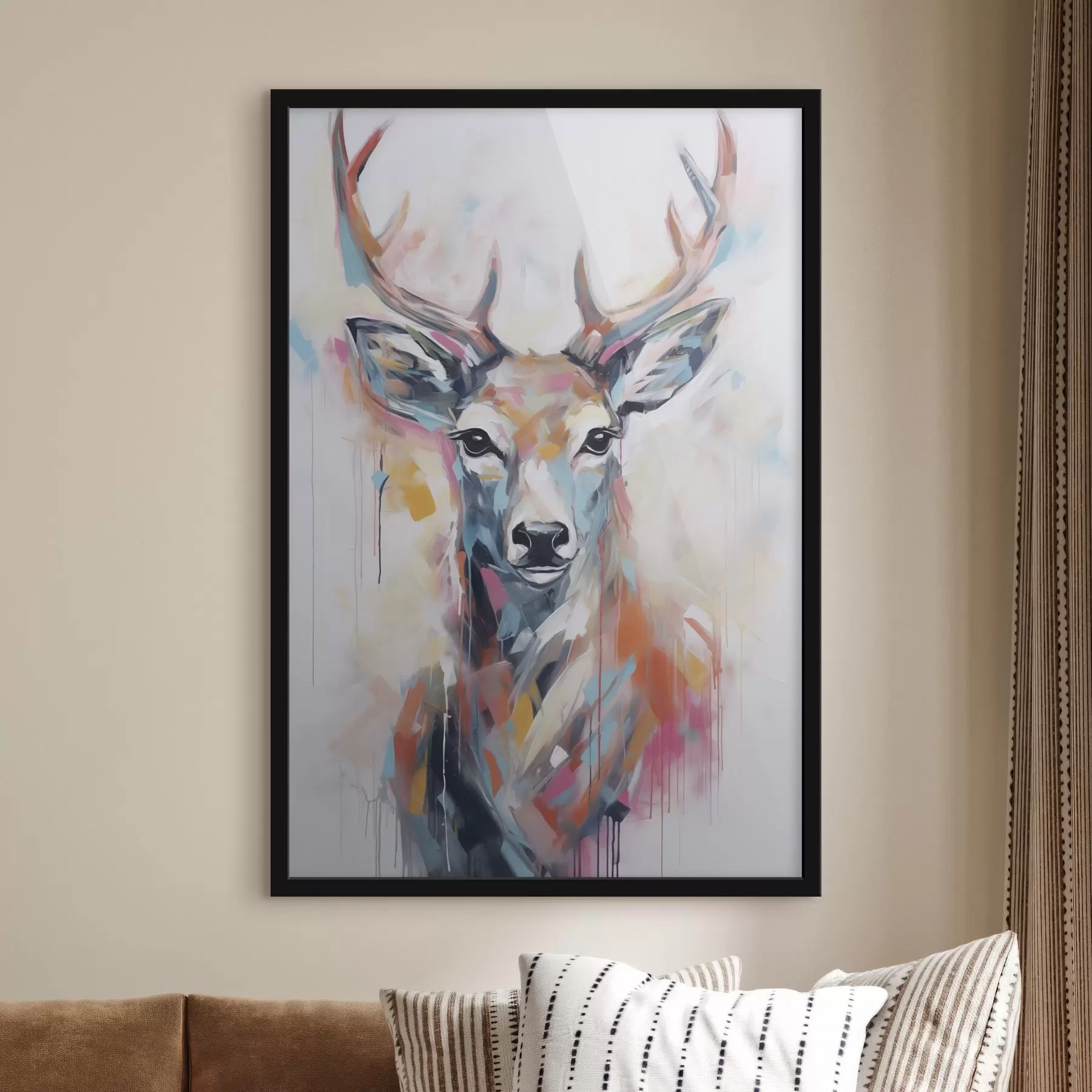 Fototapeedid Hirve imitatsioon maal f47503