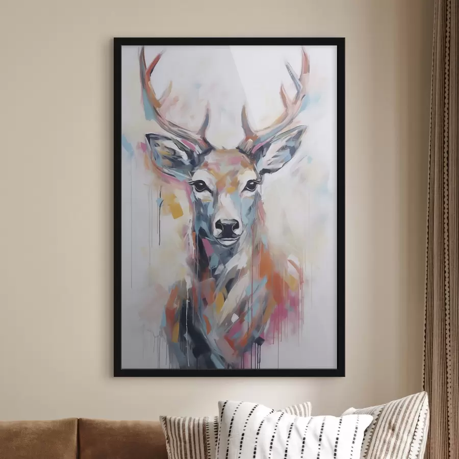 Fototapeedid Hirve imitatsioon maal f47503