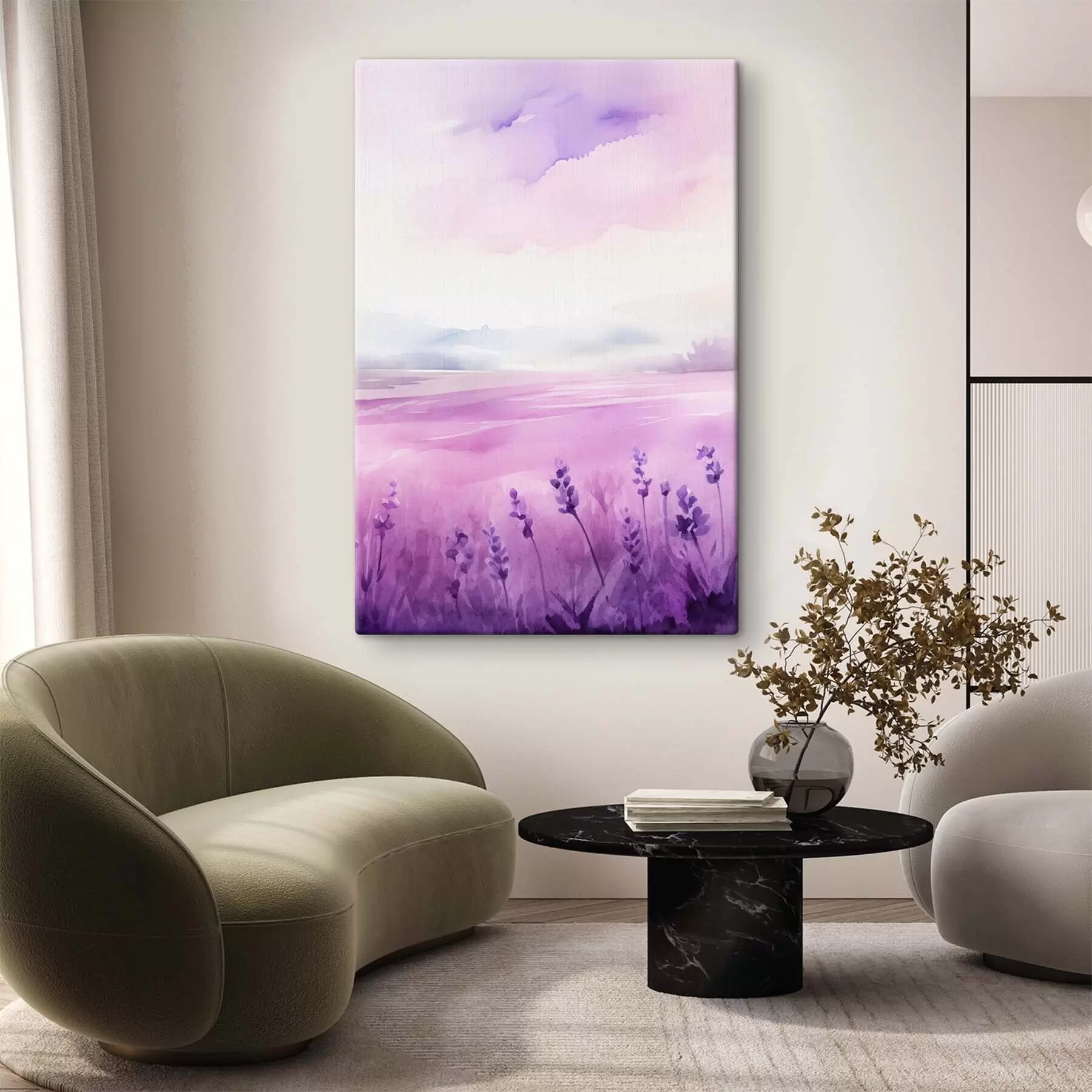 Pilt Lavendlipõld, imitatsioon akvarell s47109