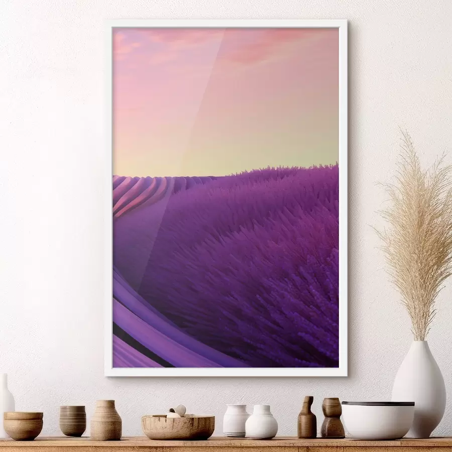 Fototapeedid Lavendlipõld päikeseloojangul f47111