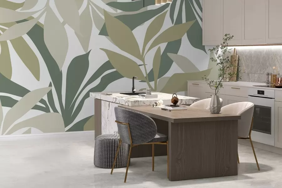 Fototapeedid Abstraktne lehestik w05136v1