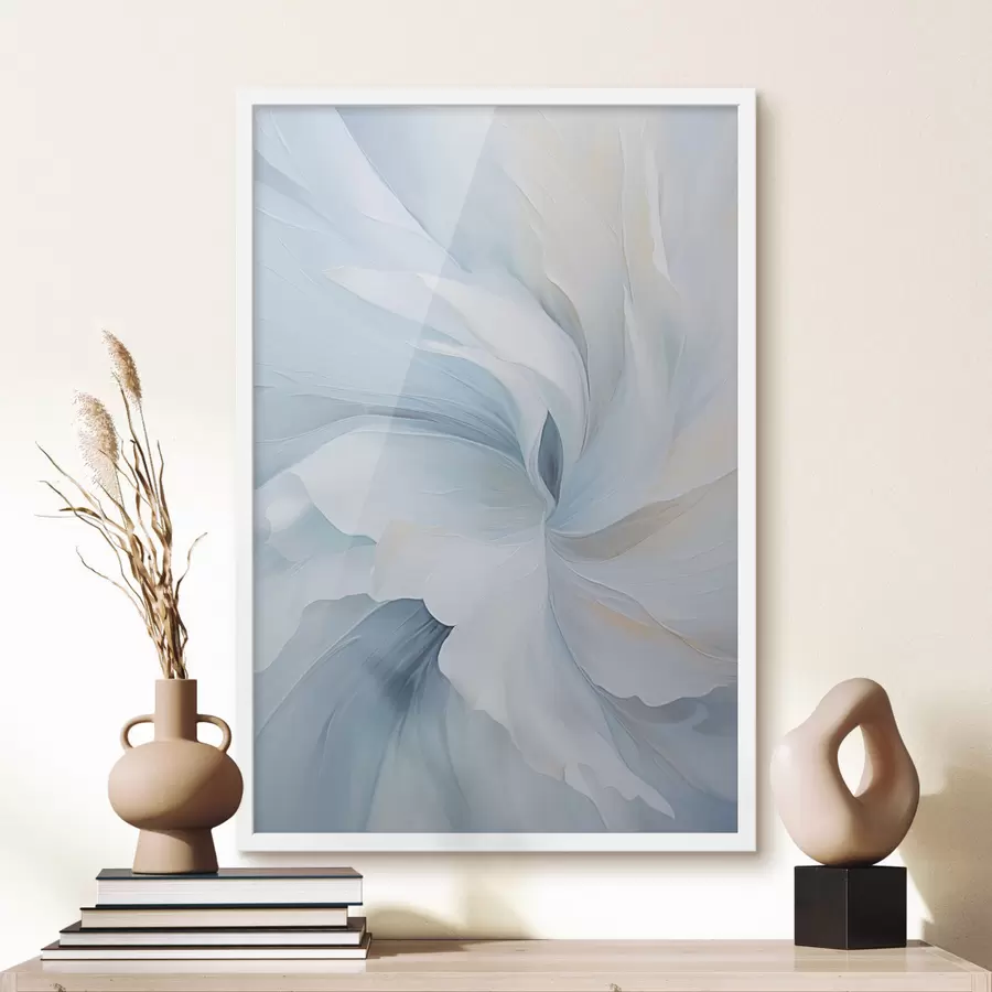 Fototapeedid Abstraktsed õrnad, läbipaistvad kroonlehed keerlevad sissepoole pehme valguse ja maalilise tekstuuriga. f47437