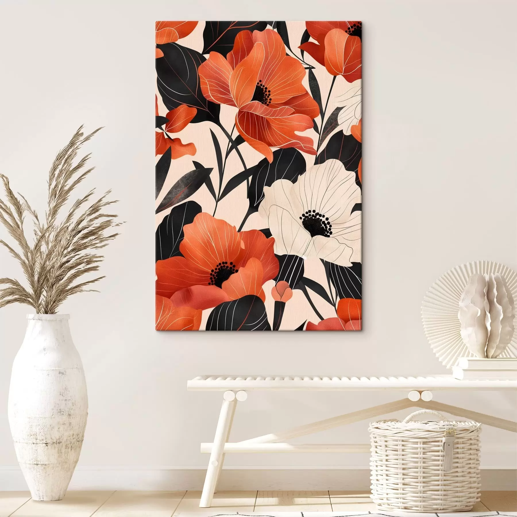 Pilt Suured värvilised lilled s47469