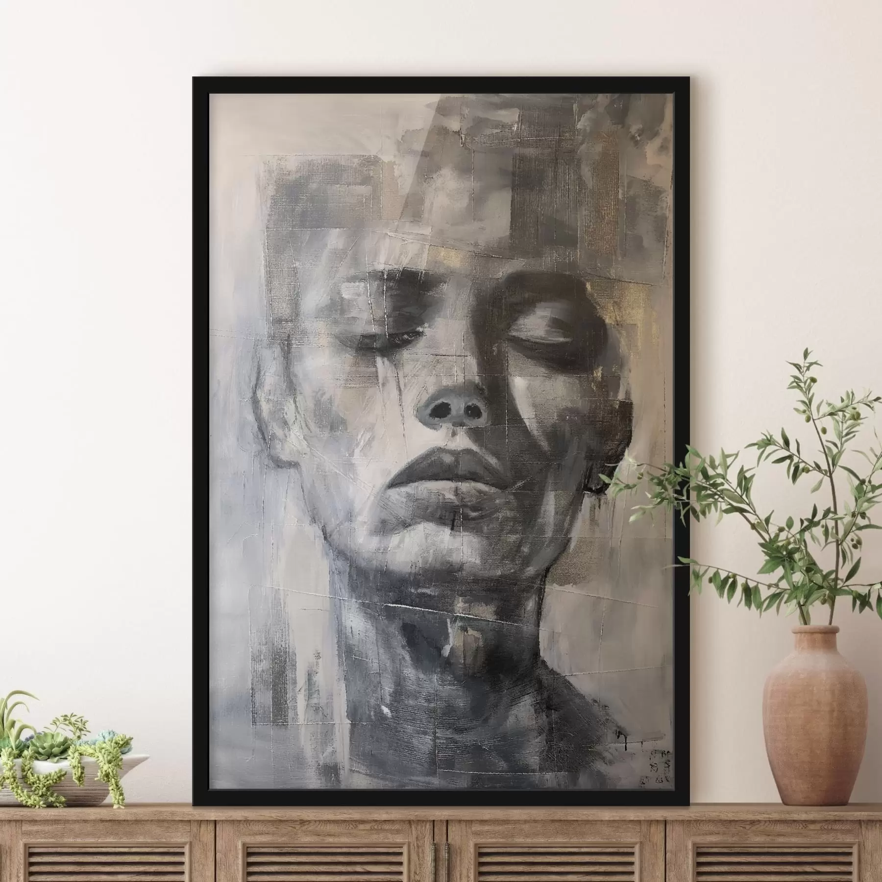 Fototapeedid Tekstuuriga portree f47482