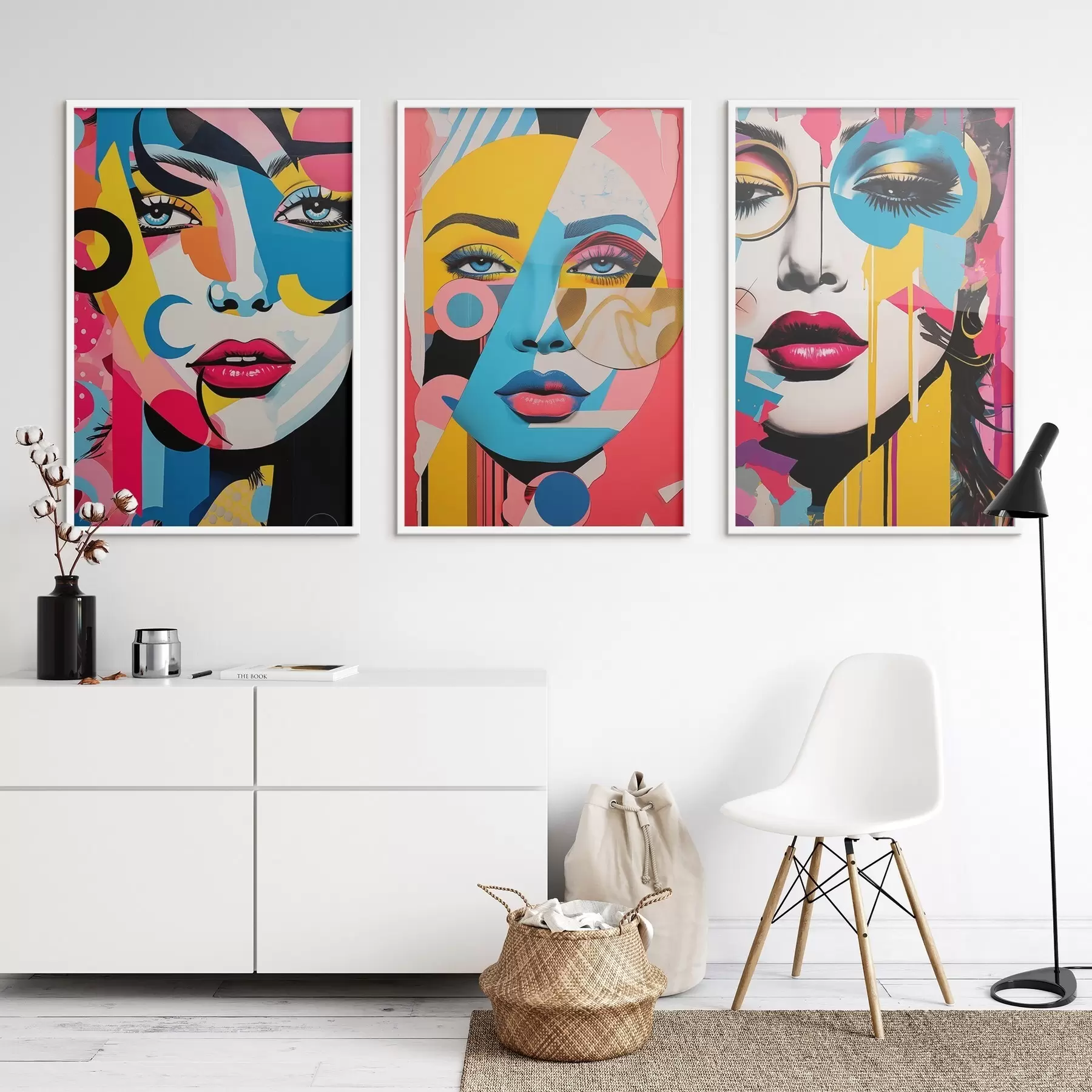 Fototapeedid Värviliste nägude abstraktsioon d00557