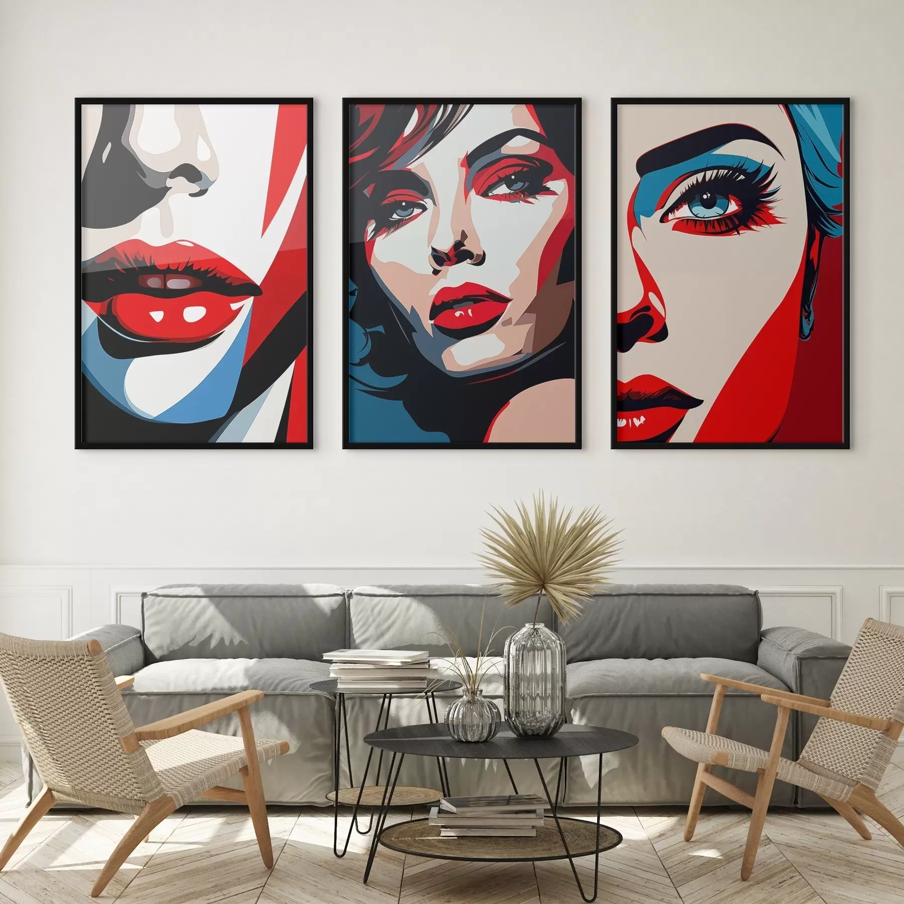 Fototapeedid Värvilised näod d00558