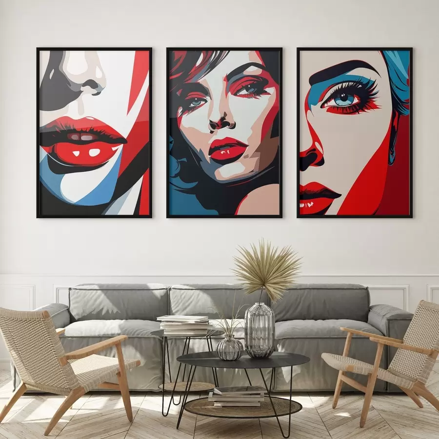 Fototapeedid Värvilised näod d00558