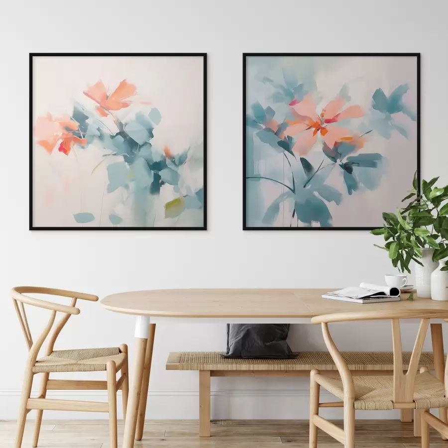 Fototapeedid Abstraktne lillede imitatsioonimaal d00564