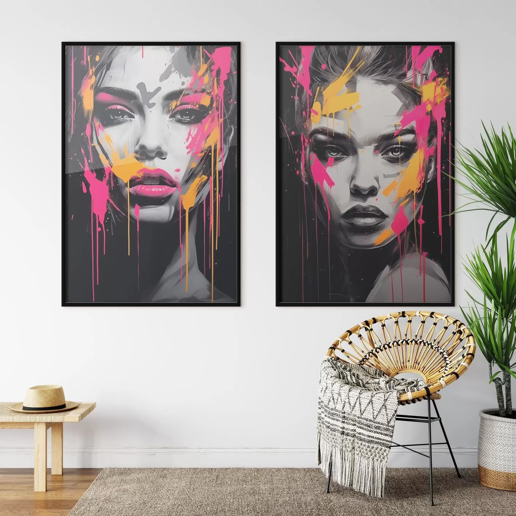 Fototapeedid Portreed värviga d00584