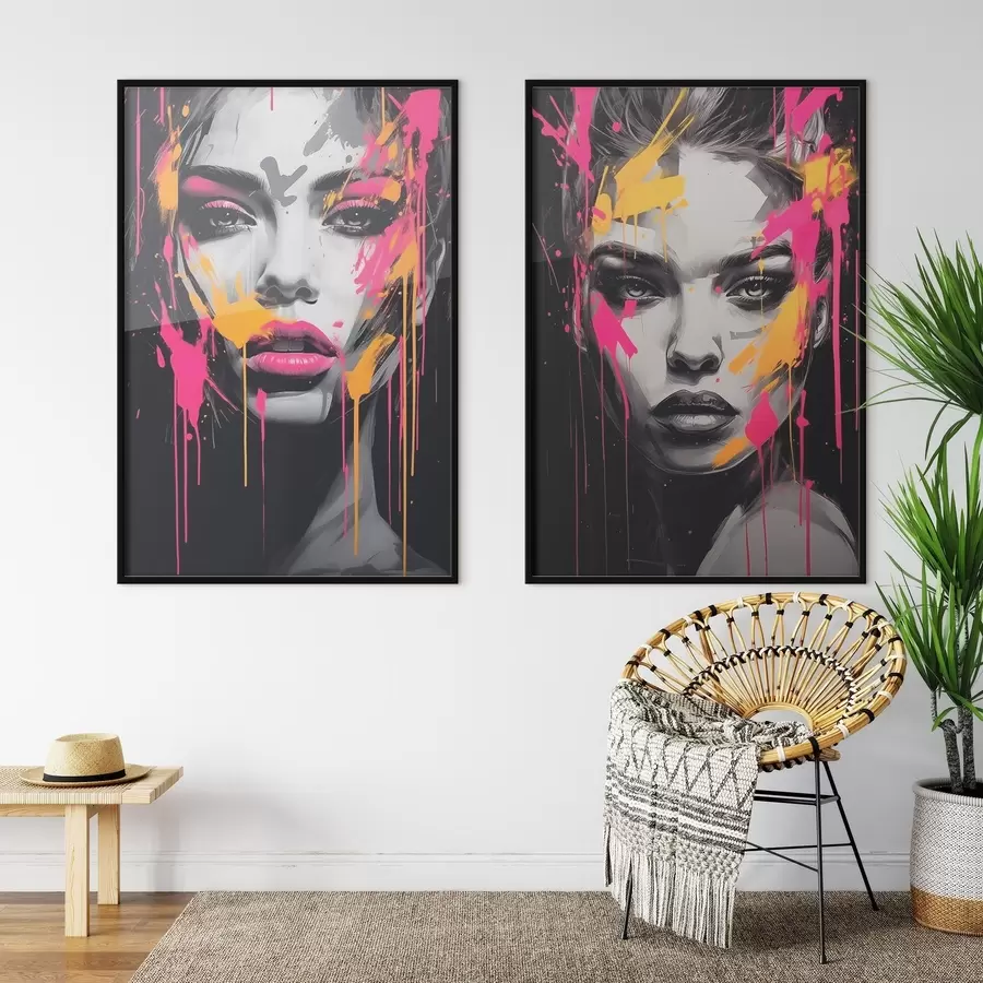 Fototapeedid Portreed värviga d00584