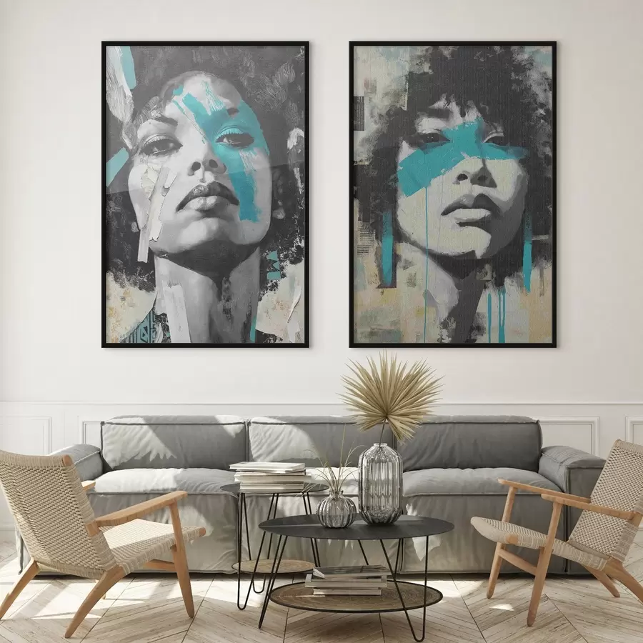 Fototapeedid Abstraktne naise nägu d00602