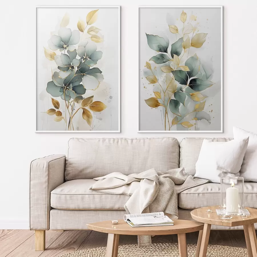 Fototapeedid Abstraktsed oksad koos lehtedega d00610