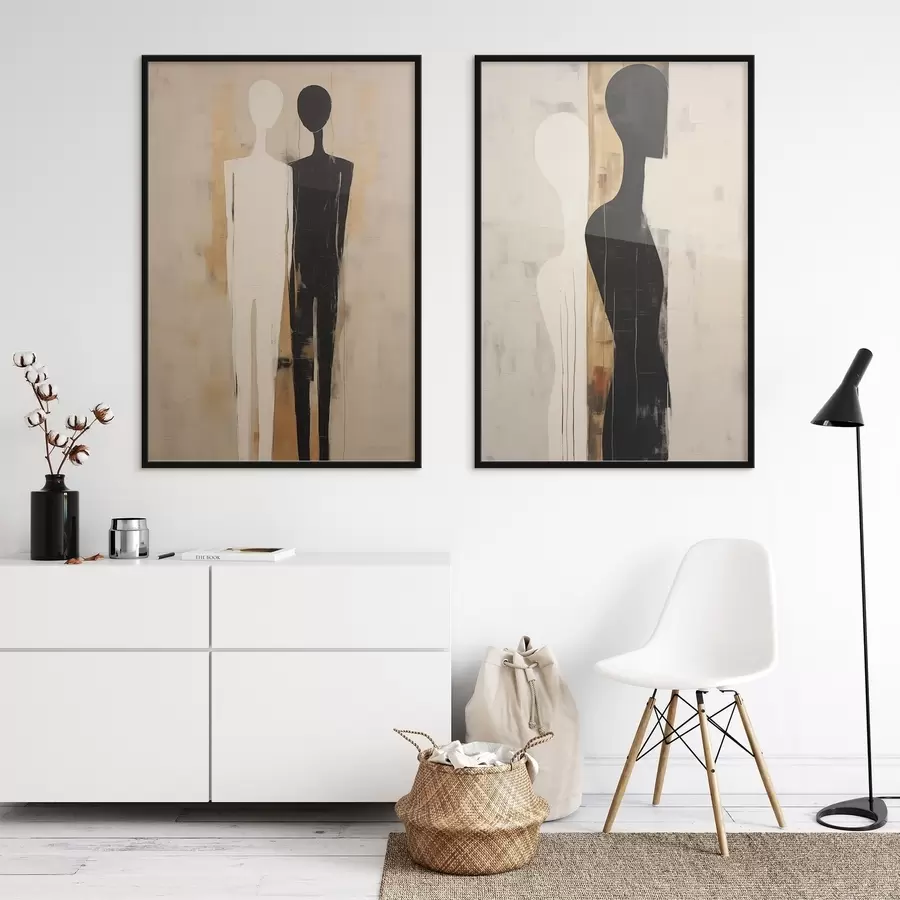 Fototapeedid Kahe figuuri siluetid d00620